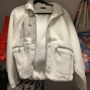 apermoon triple threads eva snap jacket in ivory